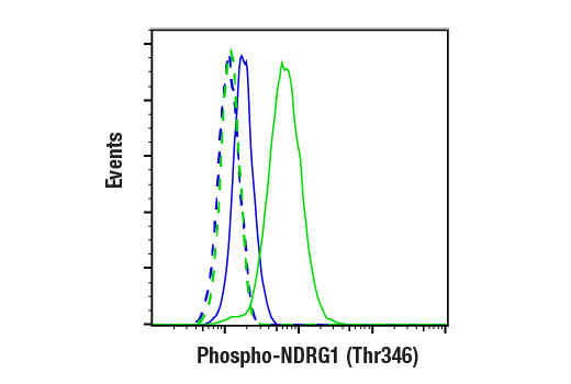 Flow Cytometry Image 1: Phospho-NDRG1 (Thr346) (D98G11) XP® Rabbit mAb (BSA and Azide Free)