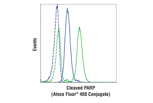 Flow Cytometry Image 1: Cleaved PARP (Asp214) (D64E10) XP® Rabbit mAb (Alexa Fluor® 488 Conjugate)