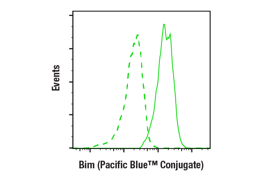 Flow Cytometry Image 2: Bim (C34C5) Rabbit mAb (Pacific Blue™ Conjugate)
