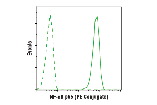 Flow Cytometry Image 1: NF-κB p65 (D14E12) XP® Rabbit mAb (PE Conjugate)