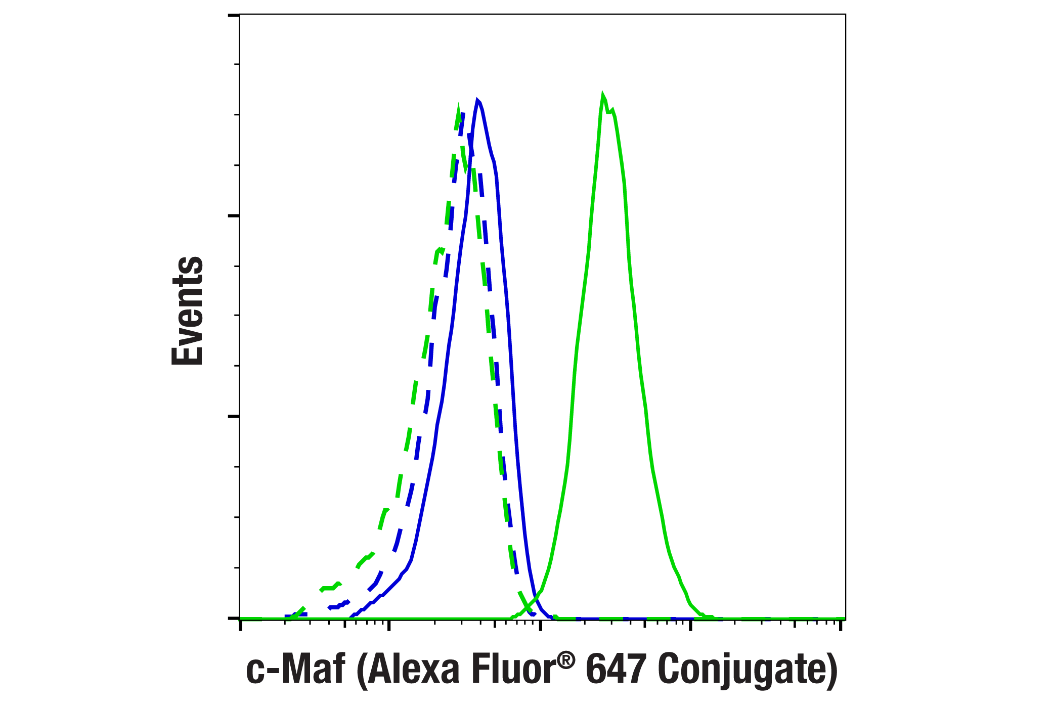 Flow Cytometry Image 1: c-Maf (E2Q5D) Rabbit mAb (Alexa Fluor® 647 Conjugate)