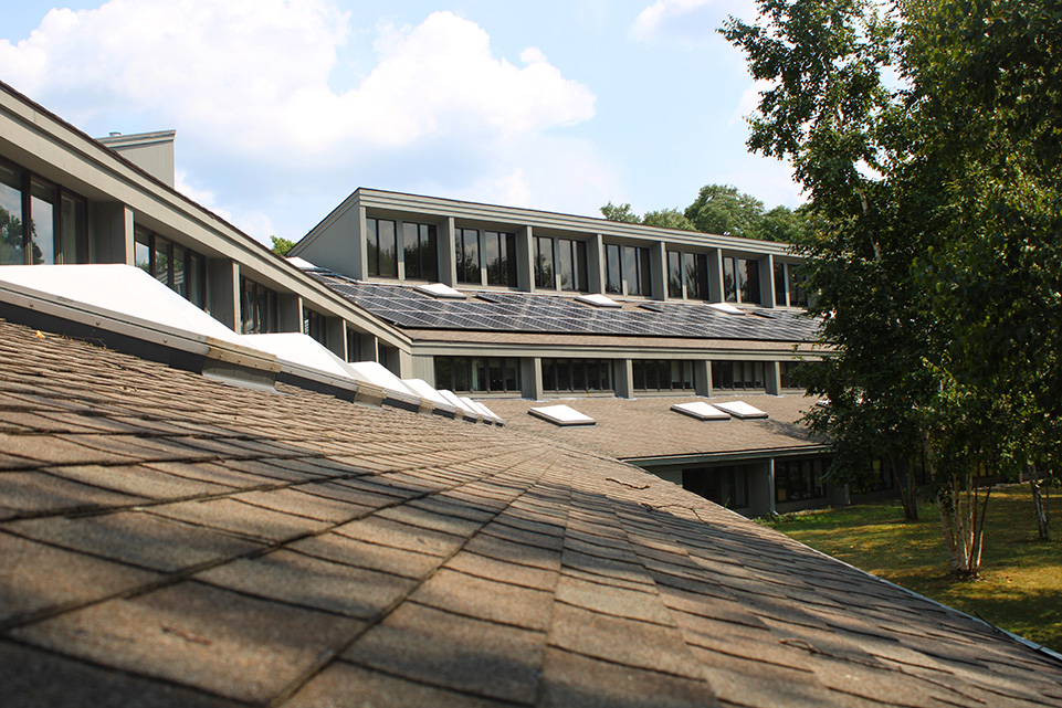 Photo of roof with solar panels